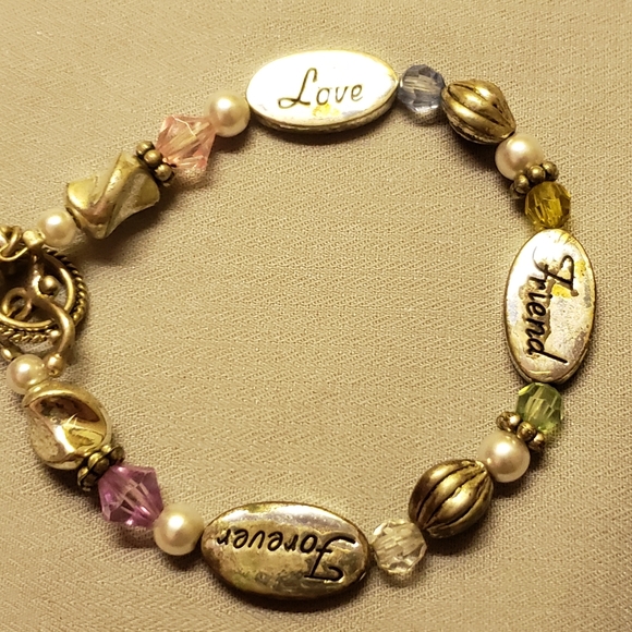 Vtg Handmade Forever Friends Bracelet - Picture 6 of 8